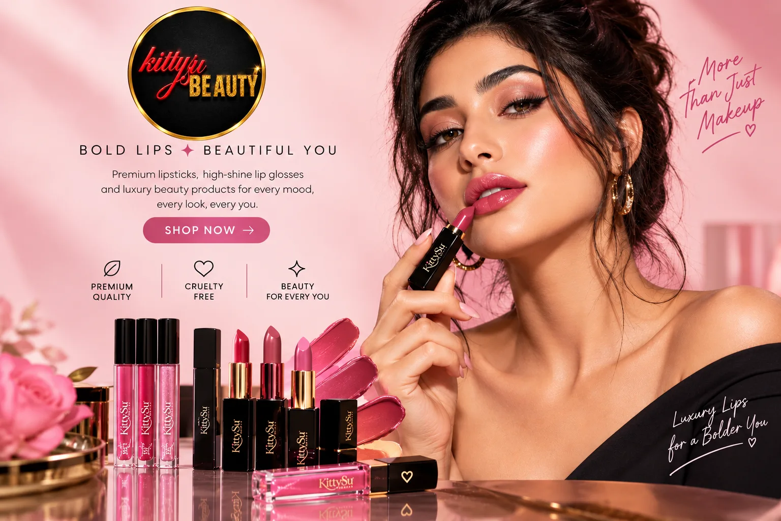 Baddie Lip Combo – Glossy, Defined & Perfect | Kittysu Beauty