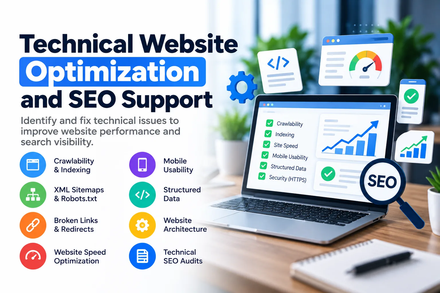 Technical Website Optimization and SEO Support